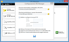 Download CRS manager software